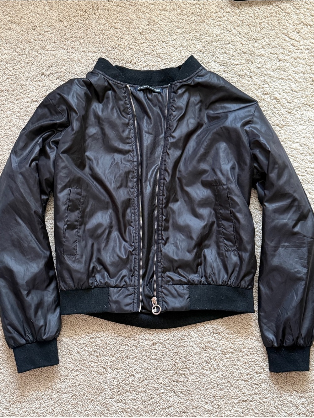 Brandy Melville Black Women's Bomber Jacket